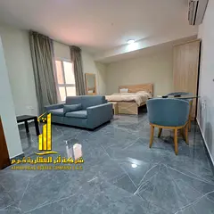 Luxury second-occupancy studio with separate kitchen and open view. Fully furnished. ✨ Ajman, Al R