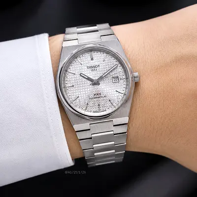 Tissot PRX Powermatic 80 Stainless Steel Men's Watch - Silver Dial