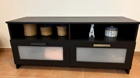 Ikea BRIMNES TV bench, black color