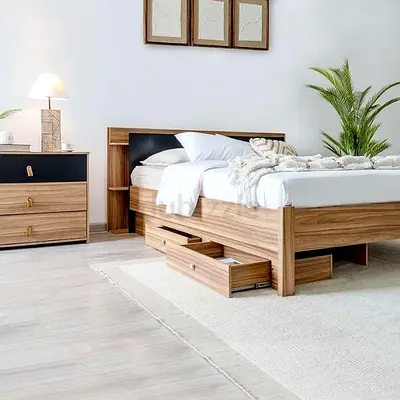 PAN Home Valencia Bed 160x200 with 4 Storage Drawers