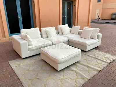 Perfect Condition Marina Home feather 🪶 filled Modular Living room Sofa with footstool