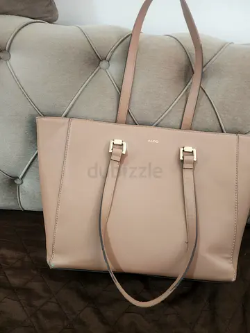 Aldo Beige Leather Tote Bag - Good Condition