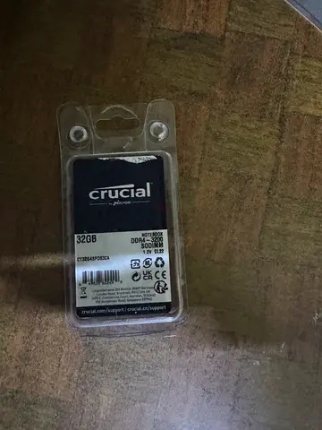 Crucial DDR4 32GB RAM 3200mhz notebook