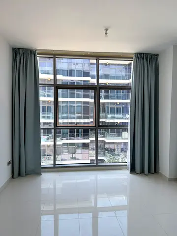 Light-blocking floor-length curtains in light blue greyish - perfect condition