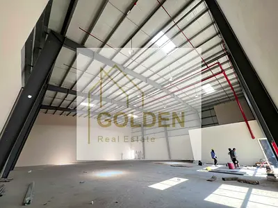 Premium 5500 Sq Ft Warehouse for Rent in Umm Al Thoob Umm Al Quwain Main Road Two Independent Entrances Spacious Yard Easy Truck Access Suitable for Industrial Logistics and Storage Activities