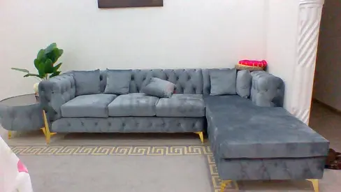 Luxury L Shape Sofa Set Available for Immediate Delivery