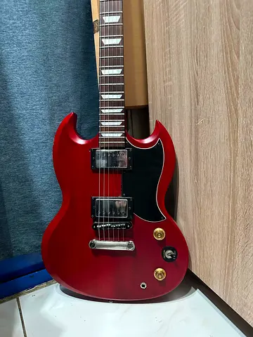 electric guitar and amplifier