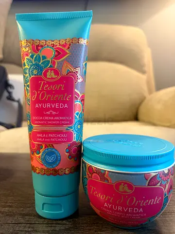 Tesori d'Oriente Ayurveda body cream and body wash set
