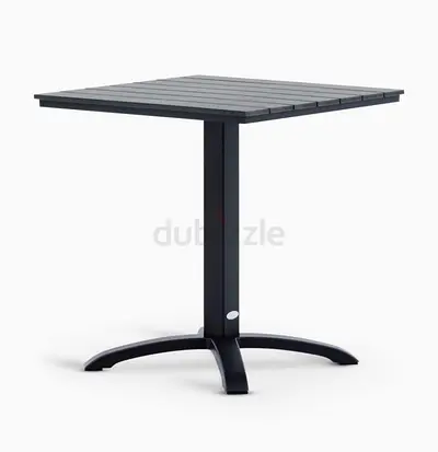 Table and chairs set-70x70cm Compact Square Outdoor/Patio Side Table with two chairs set -Anti rust
