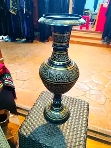 Brass Decorative Antique-Style Vase-38cm height