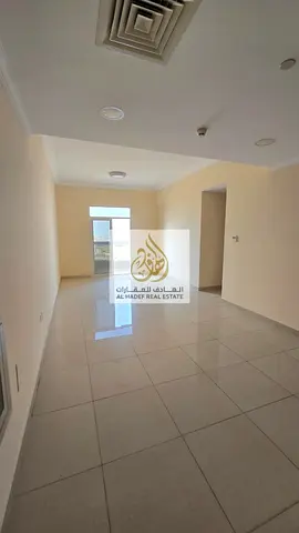 New building, second occupancy, in Al Jurf 3. Two bedrooms, living room, two bathrooms, and a balcony. Annual rent 40,000 AED, payable in 4 or 6 insta