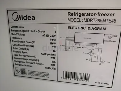 Midea 266L Fridge Freezer