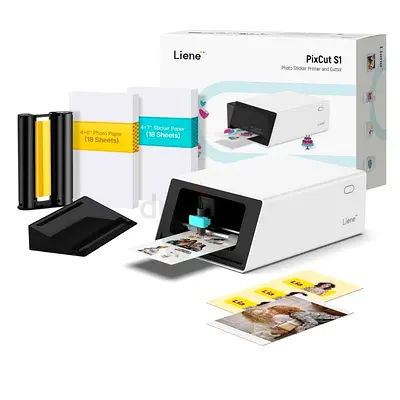 Liene PixCut S1 Photo Sticker Printer & Cutter (Compact)
