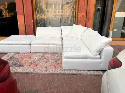 Top Quality Marina Home Luscious feather 🪶 filled modular sofa with footstool
