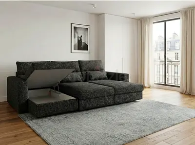 Sofa Bed with Large Storage
Practical sofa bed with generous storage space. Comfortable for everyday