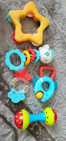 Mixed baby rattles and teethers set - used, good condition