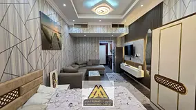 Fully renovated and refurbished studio apartment with a balcony, fully furnished, and includes parki