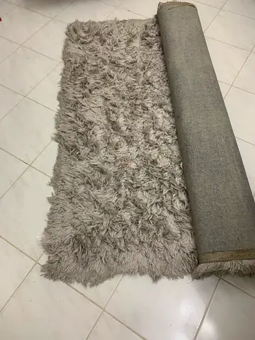 Rug Carpet Light Grey Mat Good Condition