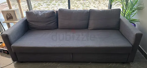 Comfortable 3 Seater Grey Sofa