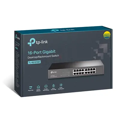 tp-link TL-SG1016D (16-Port Gigabit Desktop/Rackmount Switch) with original box
