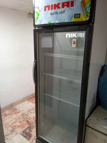 Nikai Glass Door Display Cooler / Beverage Refrigerator - Good Working Condition