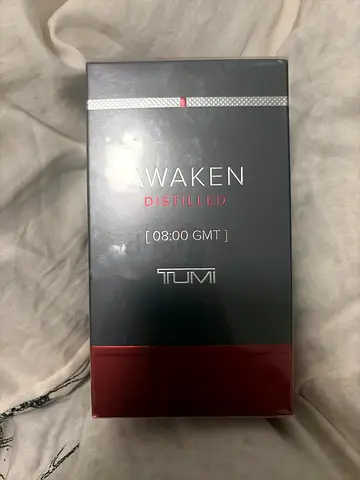 TUMI Waken Distilled 08:00 GMT Men's Fragrance - New/Sealed