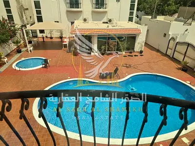The most beautiful villa in Sharqan area with a swimming pool a gym a large garden a prime location