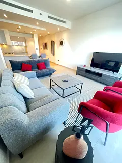 Beautiful onebed + study for rent fully furnished 100k 0% commission and monthly payment 12chq