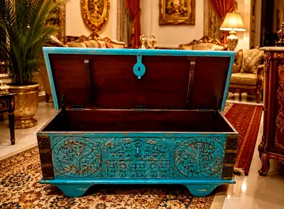 Marina antique hand crafted chest