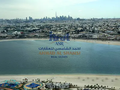 Luxuriously Furnished & Upgraded Freehold 2BHK+Maid’s With Burj Khalifa & Sea View!