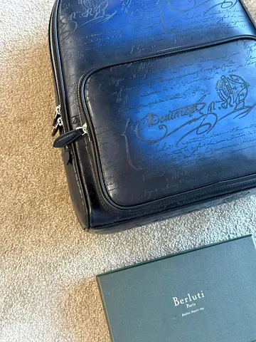 Berluti time off scritto leather backpack