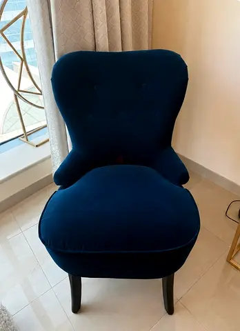 IKEA Ramsta accent chair navy blue