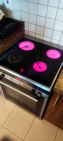 Used Electric Ceramic Cooktop with Oven - Good Working Condition
