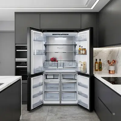 Gorenje 4-Door French-Style Refrigerator – Bottom Freezer | Premium Design
