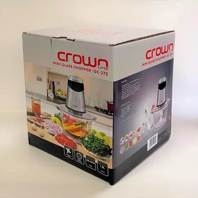 Crown Mini Glass Chopper GC-275 (1.8L) - Brand New in Box