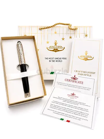 Ancora Monaco luxury limited edition pen with Leather notebook