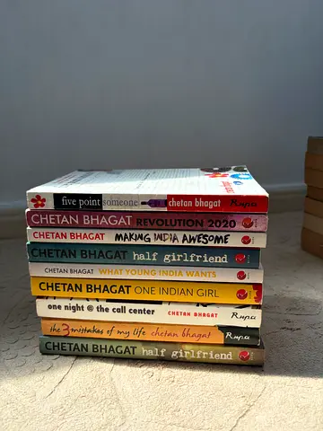 Set of CHETAN BHAGAT Books - 9 books, PRICE NEGOTIABLE