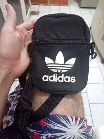 Adidas small black crossbody shoulder bag