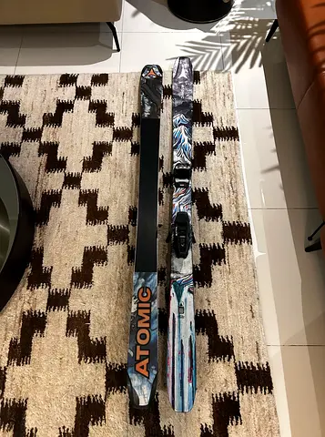 Atomic bent 90 skis twin tip lightweight 175 cm