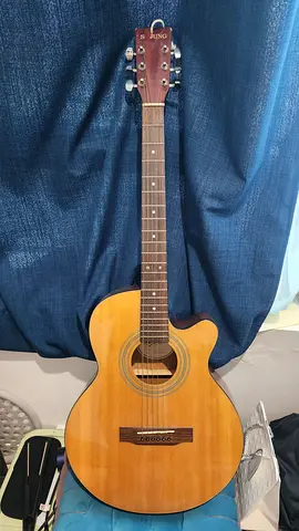 S. JUNG Acoustic Guitar with Cutaway Body