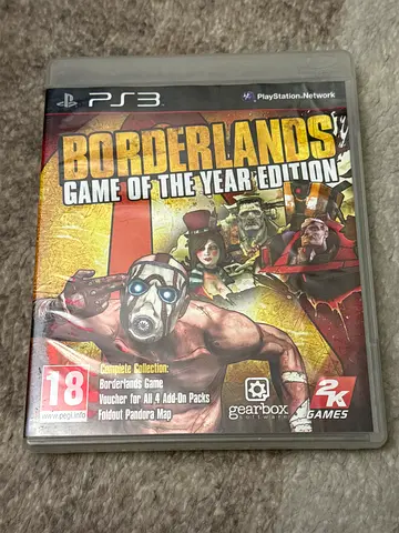 Borderlands: Game of the Year Edition (PS3) - Used - With the map