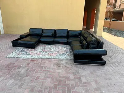 Comfortable Marina Home Leather U Shape Sofa