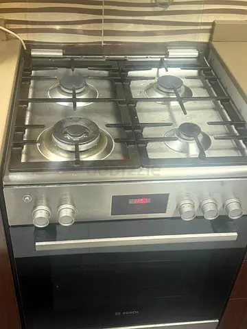 Bosch stainless steel built-in gas hob with oven
