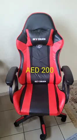 Red & Black SKY TOUCH Gaming/Office Chair - Good Condition AED 200
