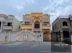 6 master bedrooms, ground floor + first floor roof, 2 living rooms, majlis, VIP finishing, large kit