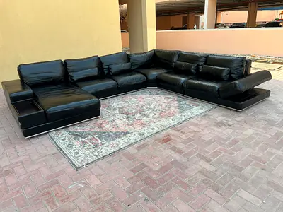Amazing Condition Marina Home U Shape Sofa full Leather Sofa