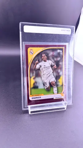 Beckett-graded Real Madrid Endrick collectible card (displayed)