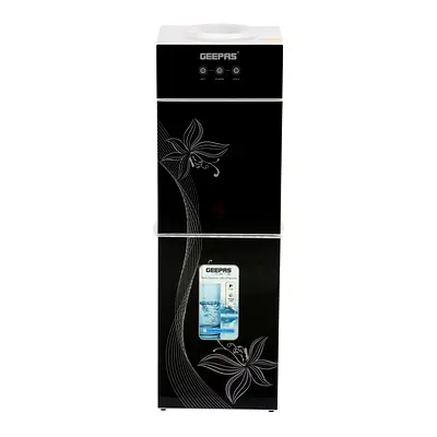 Geepas Water Dispenser with Refrigerator | GWD17023 | Hot & Cold Water | Stainless Steel Tank