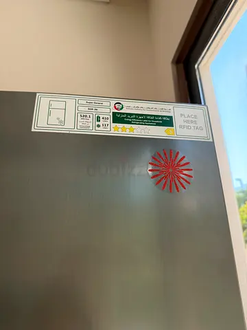 Used stainless steel refrigerator - good working condition