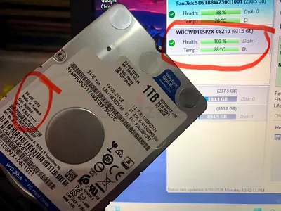 WD10JPVX - 08 / 2.5 SIZE HDD 1TB